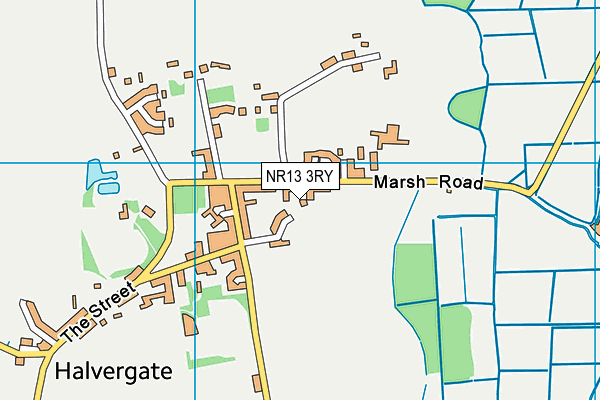 NR13 3RY map - OS VectorMap District (Ordnance Survey)