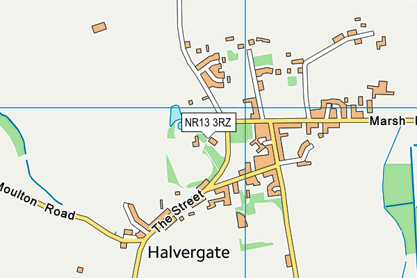 NR13 3RZ map - OS VectorMap District (Ordnance Survey)
