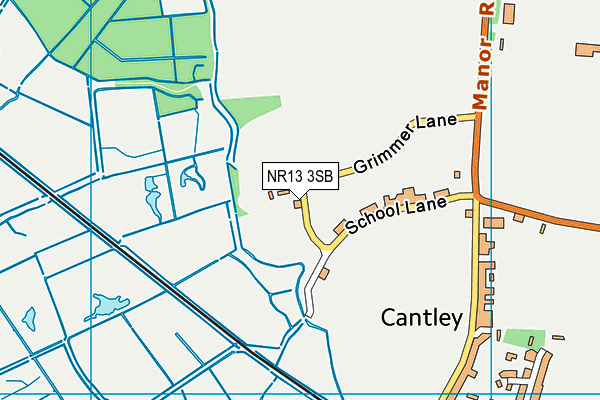 NR13 3SB map - OS VectorMap District (Ordnance Survey)