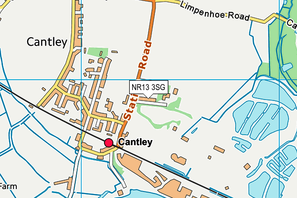 NR13 3SG map - OS VectorMap District (Ordnance Survey)