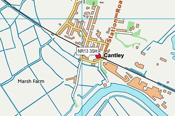 NR13 3SH map - OS VectorMap District (Ordnance Survey)