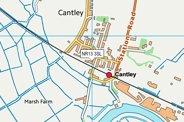 NR13 3SL map - OS VectorMap District (Ordnance Survey)