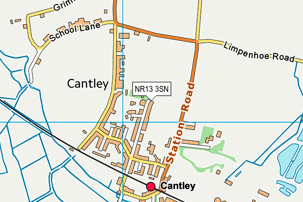 NR13 3SN map - OS VectorMap District (Ordnance Survey)