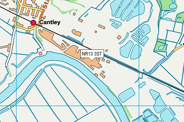 NR13 3ST map - OS VectorMap District (Ordnance Survey)