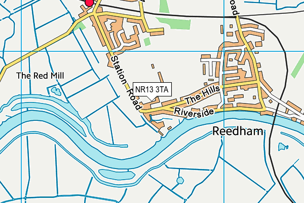 NR13 3TA map - OS VectorMap District (Ordnance Survey)
