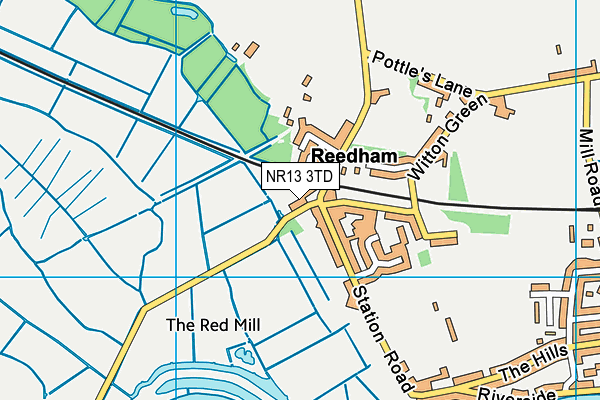 NR13 3TD map - OS VectorMap District (Ordnance Survey)