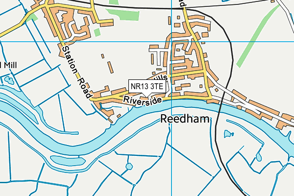 NR13 3TE map - OS VectorMap District (Ordnance Survey)