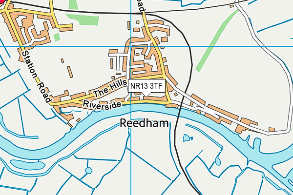 NR13 3TF map - OS VectorMap District (Ordnance Survey)