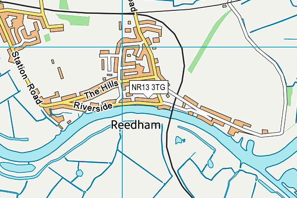 NR13 3TG map - OS VectorMap District (Ordnance Survey)