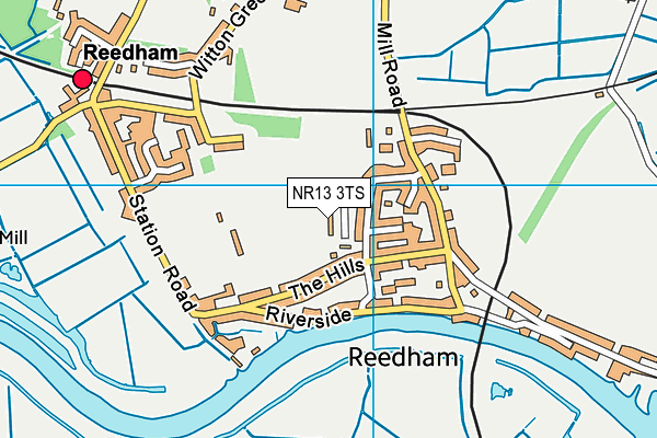 NR13 3TS map - OS VectorMap District (Ordnance Survey)