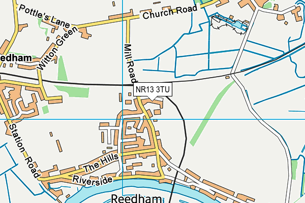 NR13 3TU map - OS VectorMap District (Ordnance Survey)