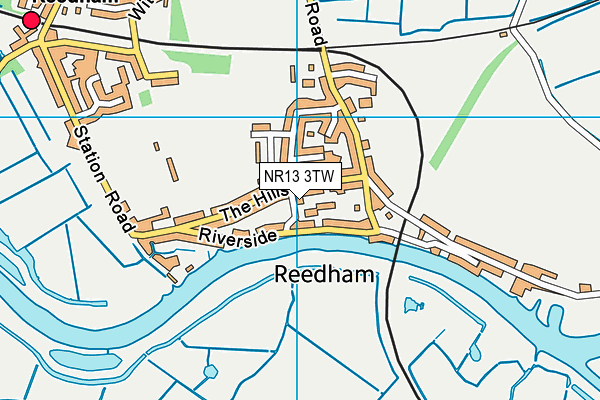 NR13 3TW map - OS VectorMap District (Ordnance Survey)