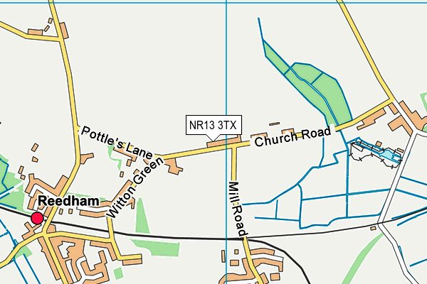 NR13 3TX map - OS VectorMap District (Ordnance Survey)