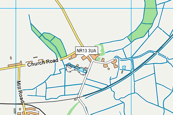NR13 3UA map - OS VectorMap District (Ordnance Survey)
