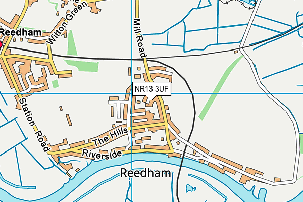 NR13 3UF map - OS VectorMap District (Ordnance Survey)