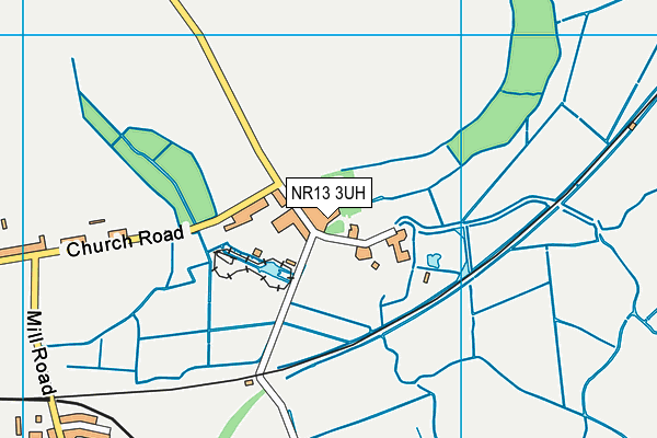 NR13 3UH map - OS VectorMap District (Ordnance Survey)