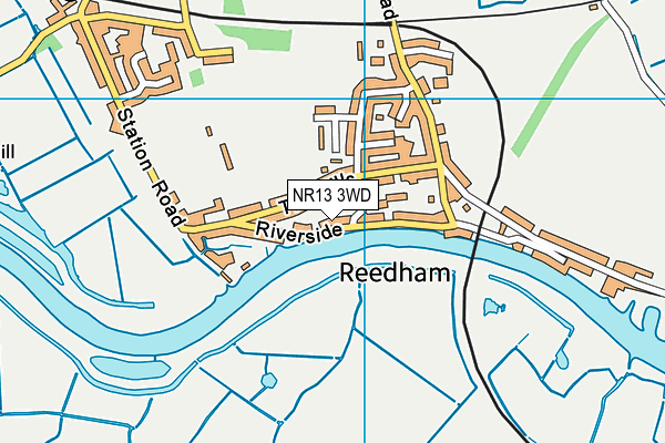 NR13 3WD map - OS VectorMap District (Ordnance Survey)