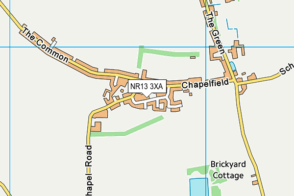 NR13 3XA map - OS VectorMap District (Ordnance Survey)