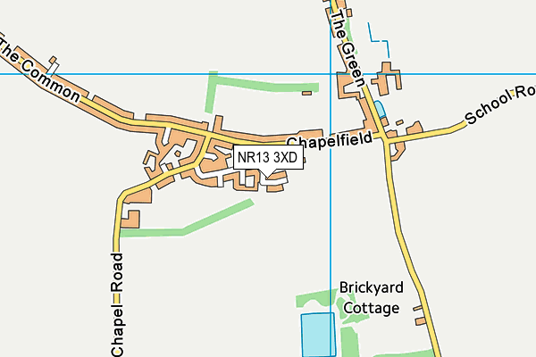 NR13 3XD map - OS VectorMap District (Ordnance Survey)