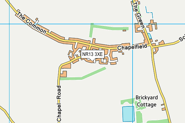 NR13 3XE map - OS VectorMap District (Ordnance Survey)