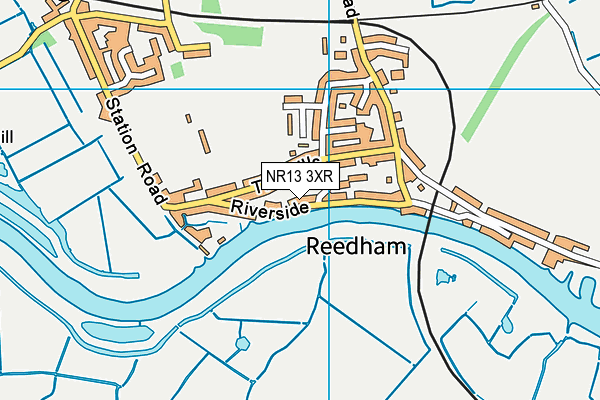 NR13 3XR map - OS VectorMap District (Ordnance Survey)