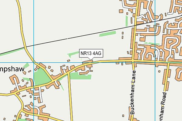 NR13 4AG map - OS VectorMap District (Ordnance Survey)