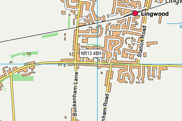 NR13 4BH map - OS VectorMap District (Ordnance Survey)
