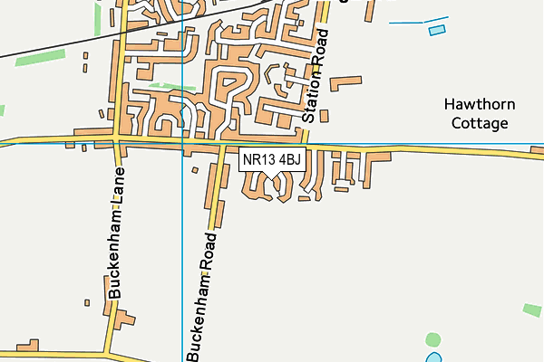 NR13 4BJ map - OS VectorMap District (Ordnance Survey)