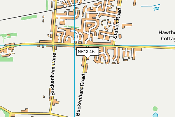 NR13 4BL map - OS VectorMap District (Ordnance Survey)