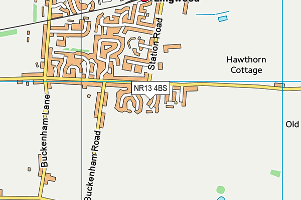 NR13 4BS map - OS VectorMap District (Ordnance Survey)