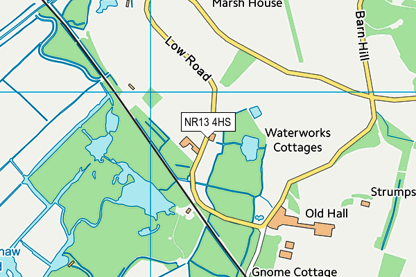 NR13 4HS map - OS VectorMap District (Ordnance Survey)