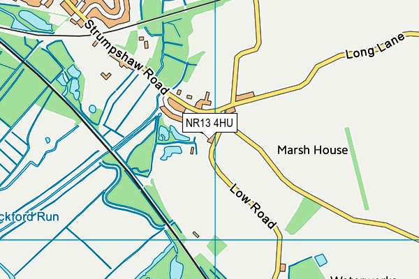 NR13 4HU map - OS VectorMap District (Ordnance Survey)