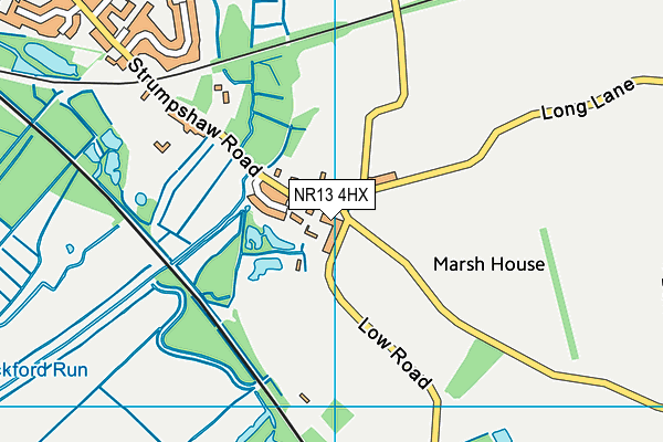 NR13 4HX map - OS VectorMap District (Ordnance Survey)