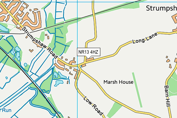 NR13 4HZ map - OS VectorMap District (Ordnance Survey)