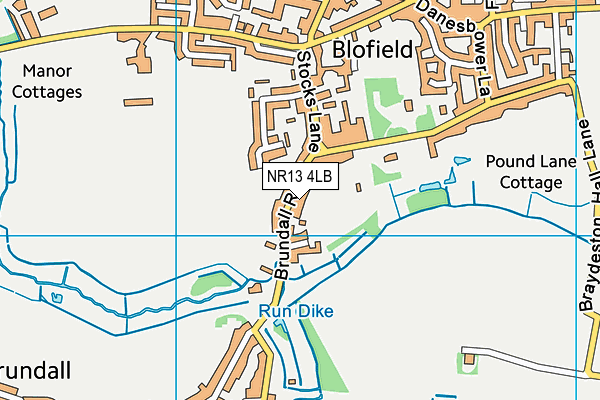 NR13 4LB map - OS VectorMap District (Ordnance Survey)