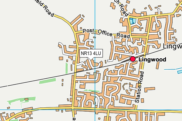 NR13 4LU map - OS VectorMap District (Ordnance Survey)