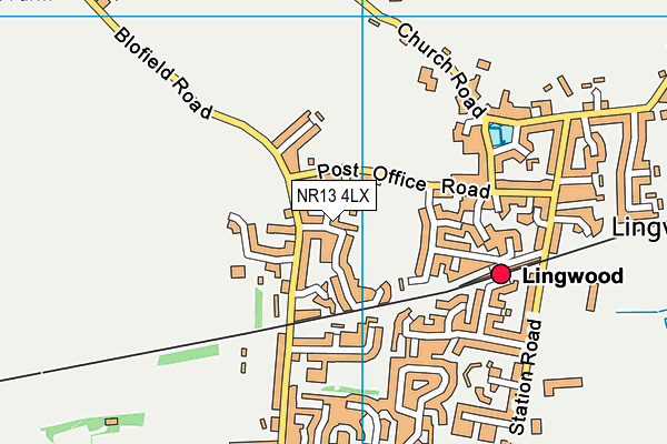 NR13 4LX map - OS VectorMap District (Ordnance Survey)