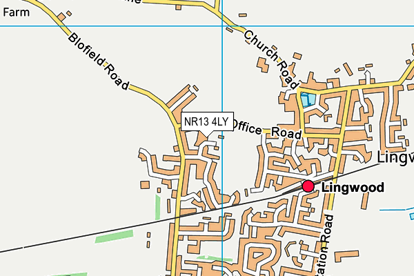 NR13 4LY map - OS VectorMap District (Ordnance Survey)