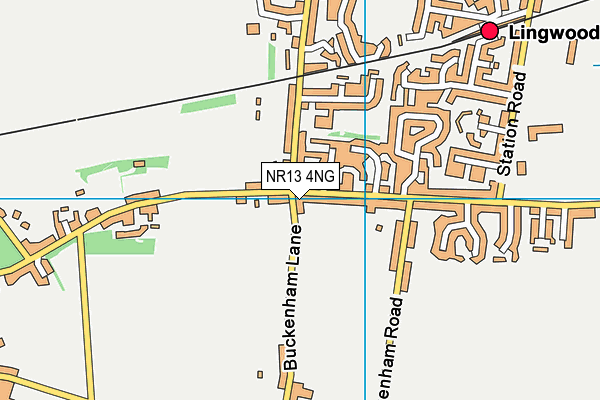 NR13 4NG map - OS VectorMap District (Ordnance Survey)