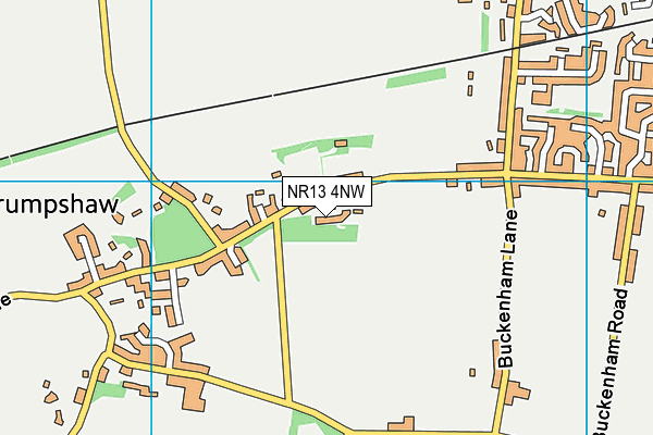 NR13 4NW map - OS VectorMap District (Ordnance Survey)