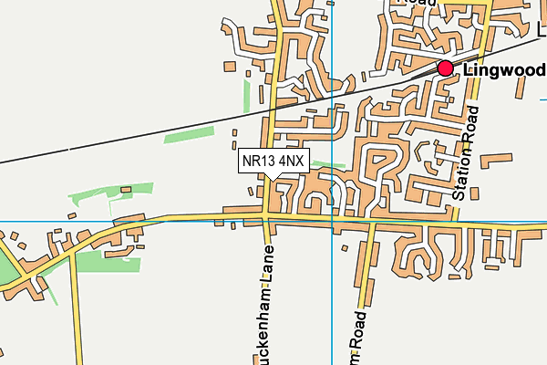 NR13 4NX map - OS VectorMap District (Ordnance Survey)