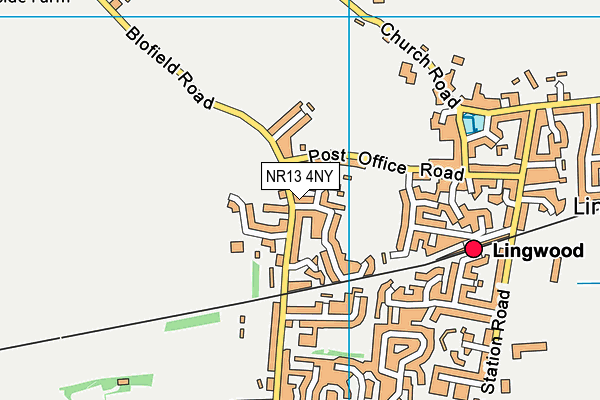 NR13 4NY map - OS VectorMap District (Ordnance Survey)