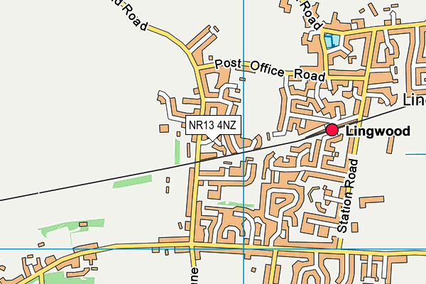NR13 4NZ map - OS VectorMap District (Ordnance Survey)