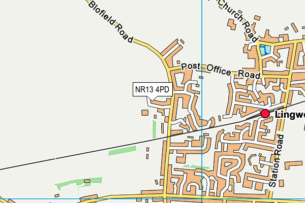 NR13 4PD map - OS VectorMap District (Ordnance Survey)