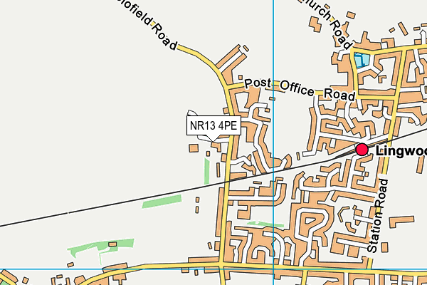 NR13 4PE map - OS VectorMap District (Ordnance Survey)