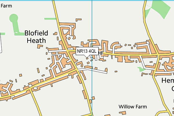 NR13 4QL map - OS VectorMap District (Ordnance Survey)