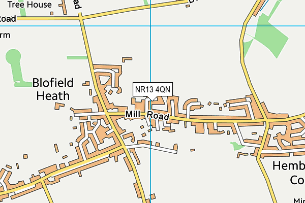 NR13 4QN map - OS VectorMap District (Ordnance Survey)