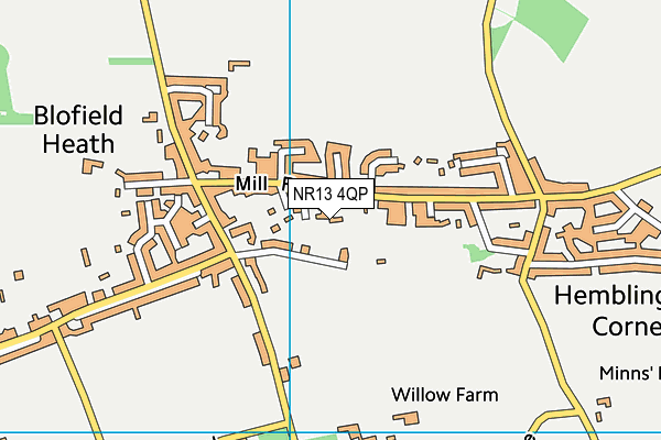NR13 4QP map - OS VectorMap District (Ordnance Survey)