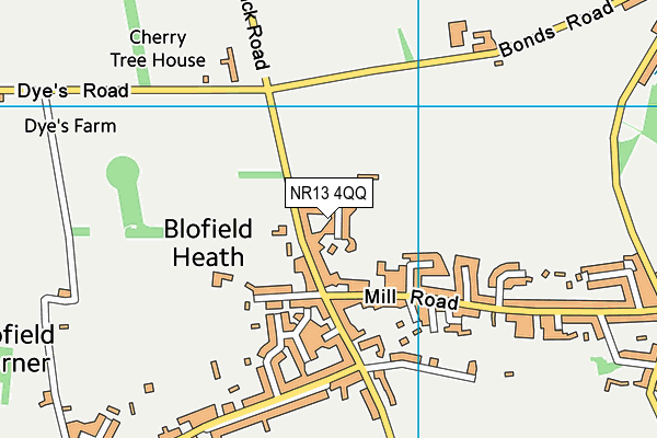 NR13 4QQ map - OS VectorMap District (Ordnance Survey)