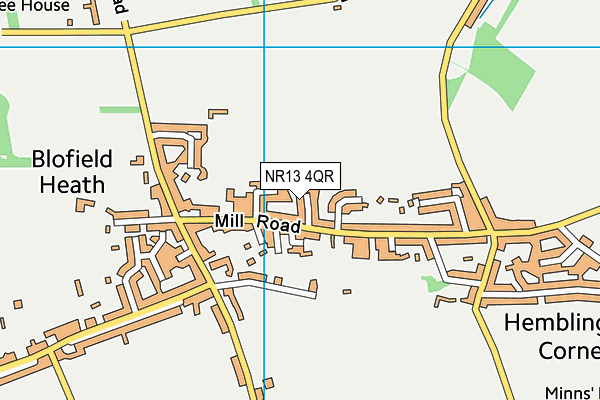 NR13 4QR map - OS VectorMap District (Ordnance Survey)